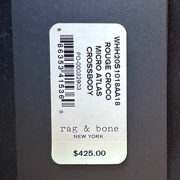 rag & bone Rouge Croco Micro Atlas Crossbody bag - Picture 9 of 10